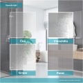 Sprchové dveře, Lima, pivotové, 100x190 cm, chrom ALU, sklo Point 6 mm Mereo