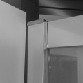 Sprchové dveře, Lima, dvoukřídlé, lítací, 90x190 cm, chrom ALU, sklo Point Mereo