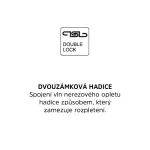 Mereo Sprchová hadice dvouzámková k bidetové sprše 150 cm, nerez