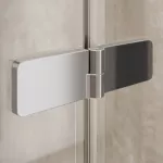 Mereo Sprchový kout, Novea, čtverec, 80 cm, chrom ALU, sklo Čiré, dveře levé a pevný díl