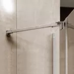Mereo Sprchový kout, Novea, čtverec, 80 cm, chrom ALU, sklo Čiré, dveře levé a pevný díl