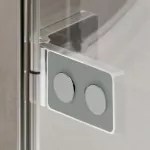 Mereo Sprchový kout, Novea, čtverec, 80 cm, chrom ALU, sklo Čiré, dveře pravé a pevný díl