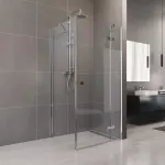 Mereo Sprchový kout, Novea, čtverec, 80 cm, chrom ALU, sklo Čiré, dveře pravé a pevný díl