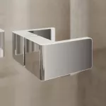 Mereo Sprchový kout, Novea, čtverec, 80 cm, chrom ALU, sklo Čiré, dveře levé a pevný díl