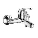 Mereo Vanová nástěnná baterie, Lila, 150 mm, bez příslušenství, chrom