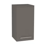 Mereo Bino koupelnová skříňka horní 63 cm, levá, Multidecor, Lávová šedá