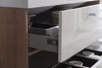 Mereo Bino, koupelnová skříňka s keramickým umyvadlem 121 cm, dub Arlington