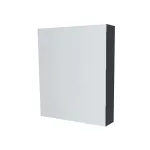 Mereo Koupelnová skříňka zrcadlová 60 cm, galerka, 1x dvířka levá, Multidecor, Černá Supermat