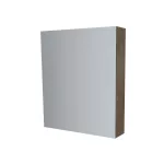 Mereo Koupelnová skříňka zrcadlová 60 cm, galerka, 2 x dvířka, Multidecor, Beton Chicago tm šedý