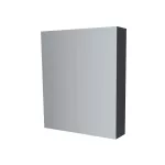 Mereo Koupelnová skříňka zrcadlová 60 cm, galerka, 2 x dvířka, Multidecor, Černá Supermat