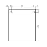 Mereo Koupelnová skříňka zrcadlová 60 cm, galerka, 2 x dvířka, Multidecor, White Loft Pine