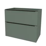 Mereo Mailo, koupelnová skříňka 101 cm, černé madlo, Multidecor, Zelená Verde