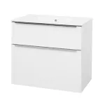 Mereo Mailo, koupelnová skříňka s keramickým umyvadlem 81 cm, bílá, chrom madlo