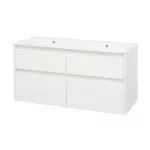 Mereo Opto, koupelnová skříňka s keramickým umyvadlem 121 cm, bílá