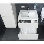 Mereo Opto, koupelnová skříňka s keramickým umyvadlem 61 cm, černá
