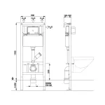 Mereo WC modul pro suchou instalaci, pro sádrokarton