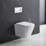 Mereo WC závěsné kapotované, RIMLESS, 490x340x350, keramické, vč. sedátka
