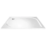 Mereo Kora Lite sprchový set: sprchový kout 90x90x185cm, chrom ALU, sklo čiré, 90 cm, vanička, sifon