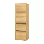 Mereo Opto koupelnová skříňka vysoká 125 cm, pravé otevírání, dub Riviera