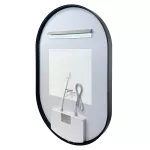 Mereo Zrcadlo oválné 50x80 cm, LED osvětlení a odmlžování