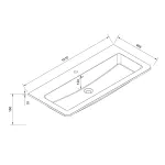 Mereo Siena, koupelnová skříňka s umyvadlem z litého mramoru 101 cm, černá mat