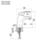 Mereo Umyvadlová stojánková baterie, Sonáta, s clic-clac CH03P, chrom