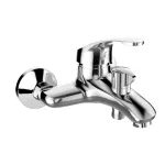 Mereo Vanová nástěnná baterie, Sonáta, 100 mm, s keramickým přepínačem, bez příslušenství, chrom