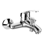 Mereo Vanová nástěnná baterie, Sonáta, 150 mm, s keramickým přepínačem, bez příslušenství, chrom