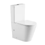 Mereo WC kombi, vario odpad, kapotované, Smart Flush RIMLESS, keramické vč. sedátka