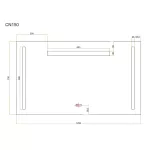 Mereo Zrcadlo 120x70 cm s LED osvětlením a odmlžováním