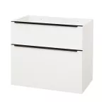 Mereo Mailo, koupelnová skříňka 81cm, bílá,, černé madlo