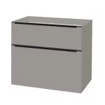 Mereo Mailo, koupelnová skříňka 81cm, šedá mat, černé madlo