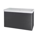 Mereo Siena, koupelnová skříňka s keramickým umyvadlem 101 cm, antracit mat