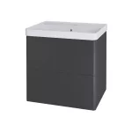 Mereo Siena, koupelnová skříňka s keramickým umyvadlem 61 cm, antracit mat