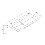 Mereo Siena, koupelnová skříňka s umyvadlem z litého mramoru 101 cm, antracit mat