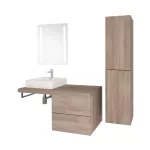 Mereo Umyvadlo na desku i zavěšení s přepadem, 420x425x130 mm, keramické - pro zaslání balíkem