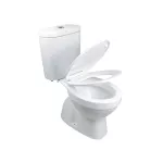 Mereo WC kombi, RIMLESS, spodní odpad s armaturou
