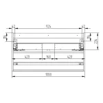 Mereo Aira, koupelnová skříňka s keramickým umyvadlem 101 cm, dub Halifax