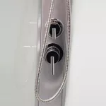 Mereo Sprchový box, čtvercový, 80 cm, satin ALU, sklo Point, zadní stěny bílé, litá vanička, se stříškou