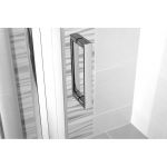 Sprchový kout, Lima, čtverec, 80x80x190 cm, chrom ALU, sklo Čiré, dveře lítací Mereo