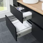 Mereo Opto, koupelnová skříňka s keramickým umyvadlem 121 cm, černá