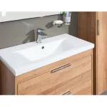 Mereo Vigo, koupelnová skříňka s keramickým umyvadlem 61 cm, dub Riviera