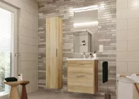 Mereo Vigo, koupelnová skříňka s keramickým umyvadlem 61 cm, dub Riviera