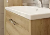 Mereo Vigo, koupelnová skříňka s keramickým umyvadlem 61 cm, dub Riviera