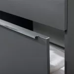 Mereo Mailo, koupelnová skříňka 61 cm, antracit, chrom madlo