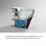 Mereo WC závěsné, RIMLESS, 530x355x360, keramické, vč. sedátka CSS113S