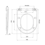 Mereo WC závěsné, RIMLESS, 530x355x360, keramické, vč. sedátka CSS113S
