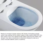 Mereo WC závěsné, RIMLESS, 530x355x360, keramické, vč. sedátka CSS113S