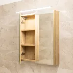 Mereo Aira, Ponte koupelnová galerka 60 cm, zrcadlová skříňka, dub Kronberg