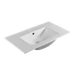 Mereo Aira, koupelnová skříňka s keramickým umyvadlem 81 cm, bílá